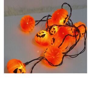 Halloween Pumpkin Blow Mold String Lights Set of 10